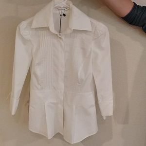 DVF white shirt
